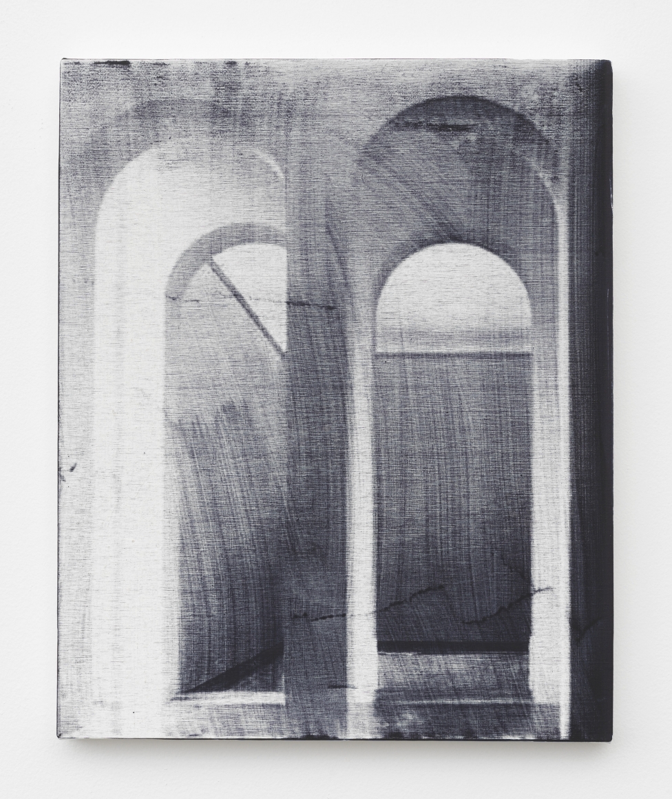 Untitled, 2017, Singed oil on linen
