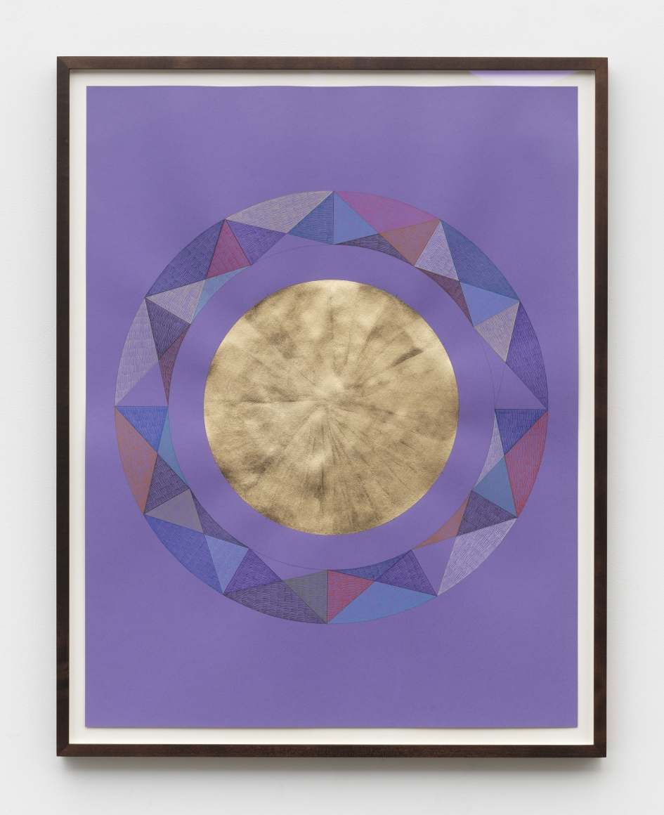 color pencil geometric abstraction artwork by Claudia Wieser