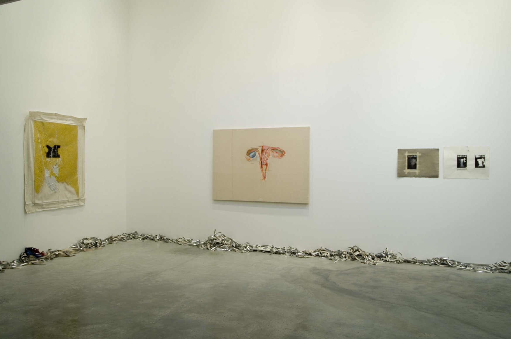 Joe Deutch, Jay Heikes, Chris Moukarbel, Kianja Strobert, Jeffrey Wells Group Show (Installation View) , Marianne Boesky Gallery, 2006