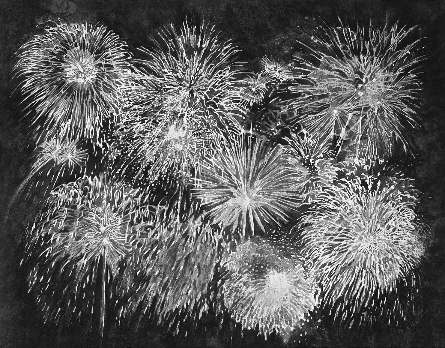 fireworks by hans op de beeck
