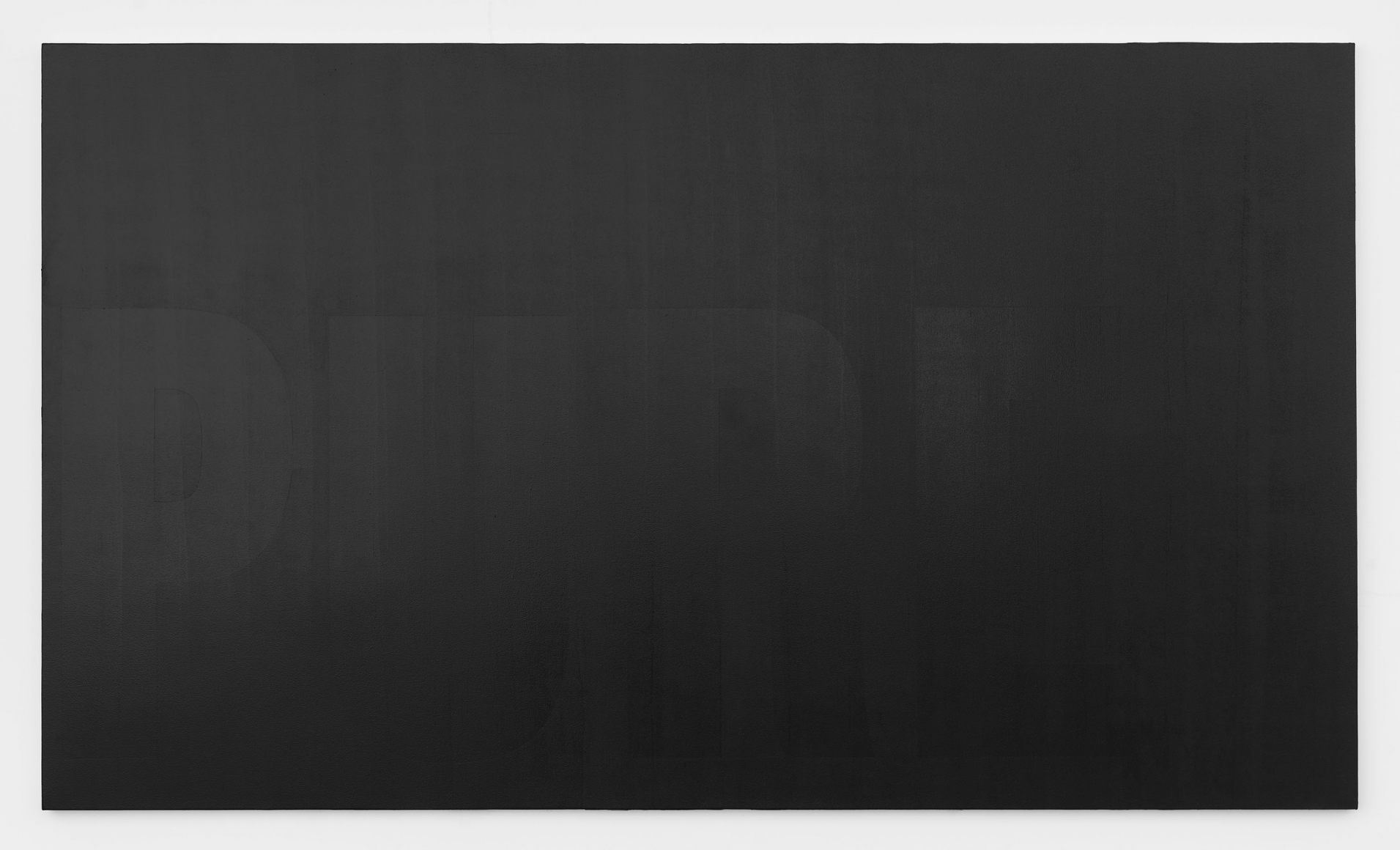 Pure, 2017 Behr Pure Black Paint 8620 on canvas