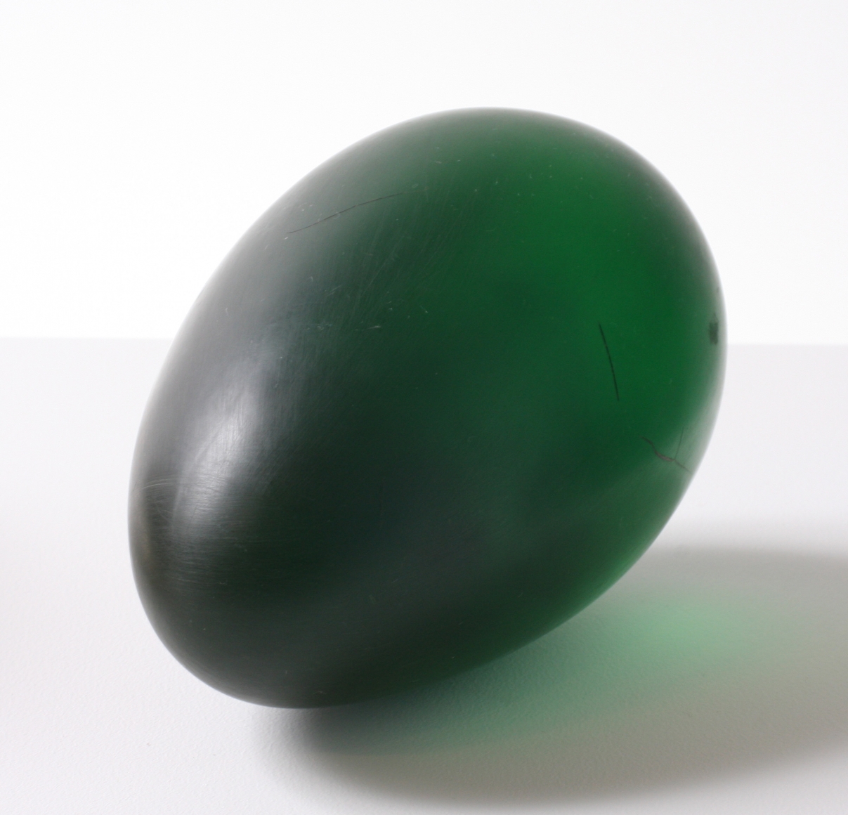 green translucent oval sculpture by natsuyuki nakanishi