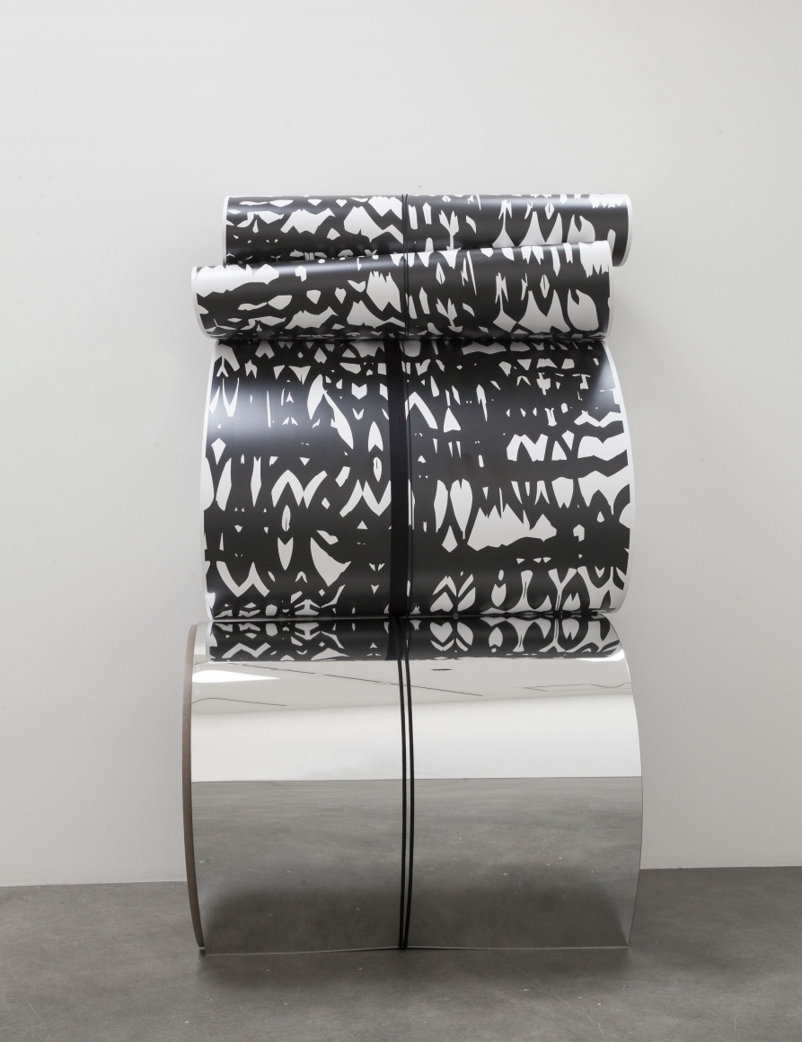 Untitled 38, 8:45 AM - 12:30PM, February 19, 2015, 2015, Formica, Plexiglas, Everlast boxing wraps, string