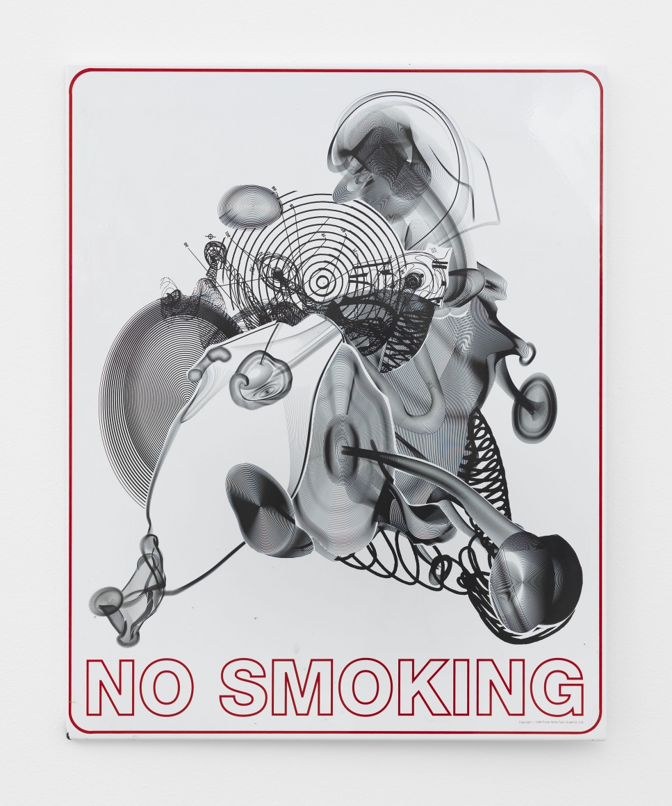 No Smoking, 1998, Baked enamel on steel