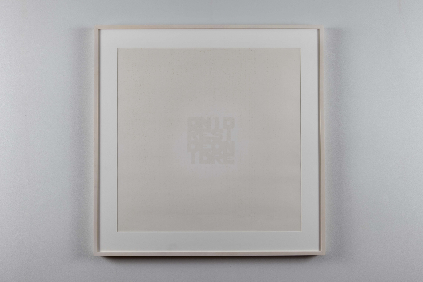 Ordine e Disordine, 1971, Spray paint print
