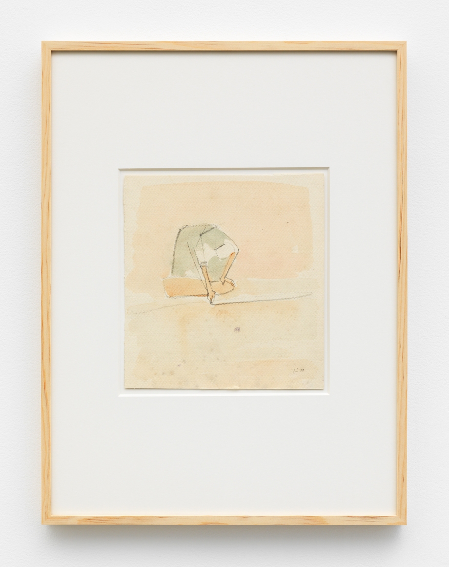 a drawing of a laundress by italian artist maria lai