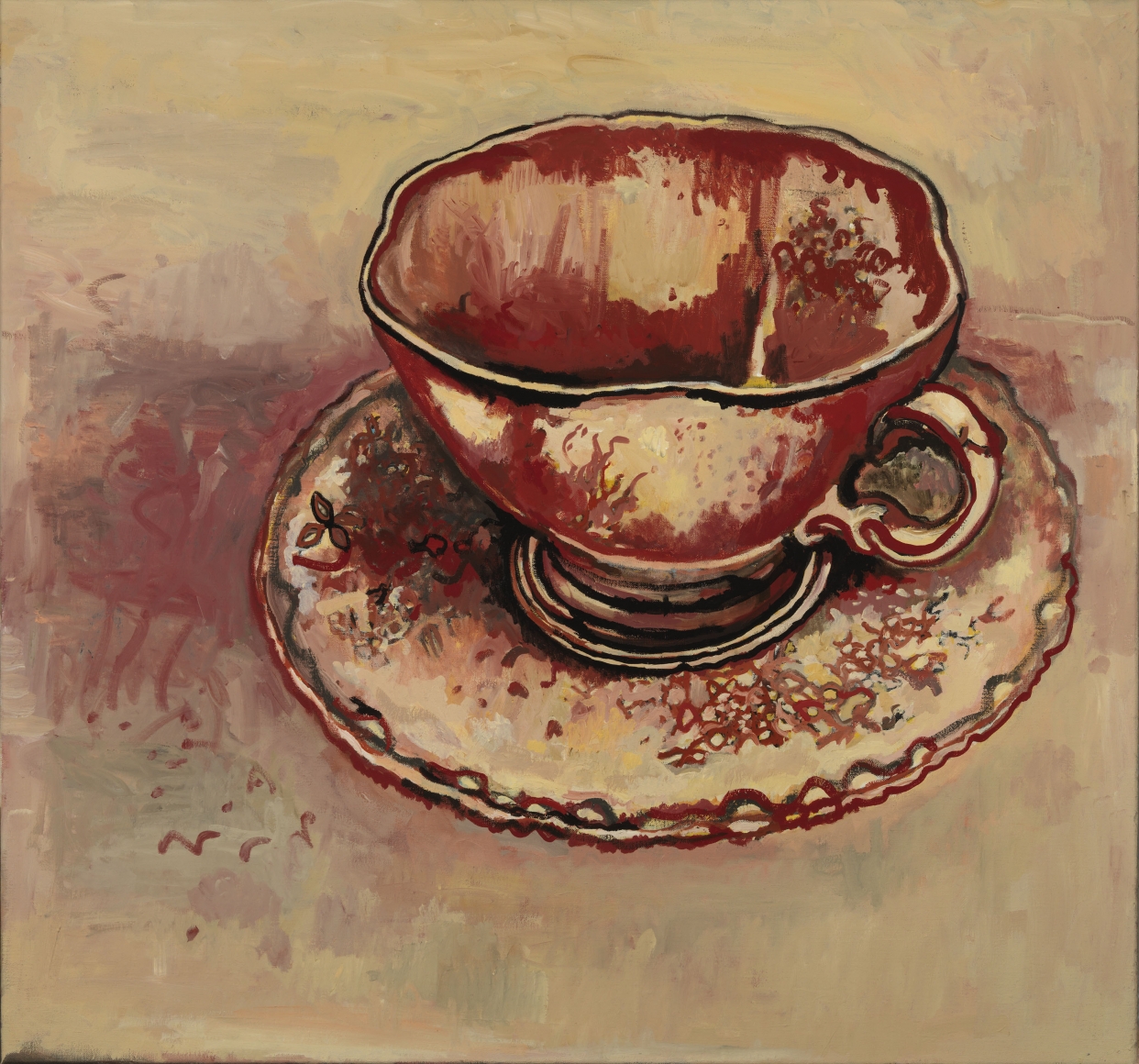 Hannah van Bart teacup painting