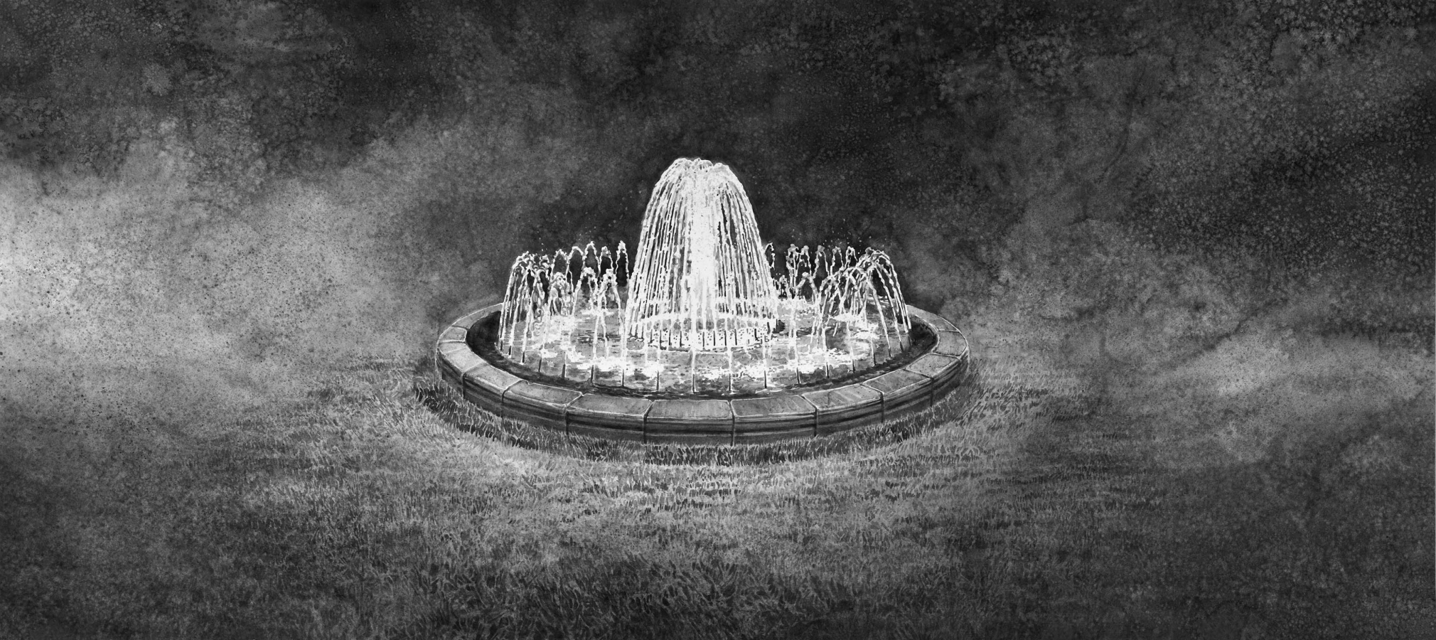 water fountain by hans op de beeck