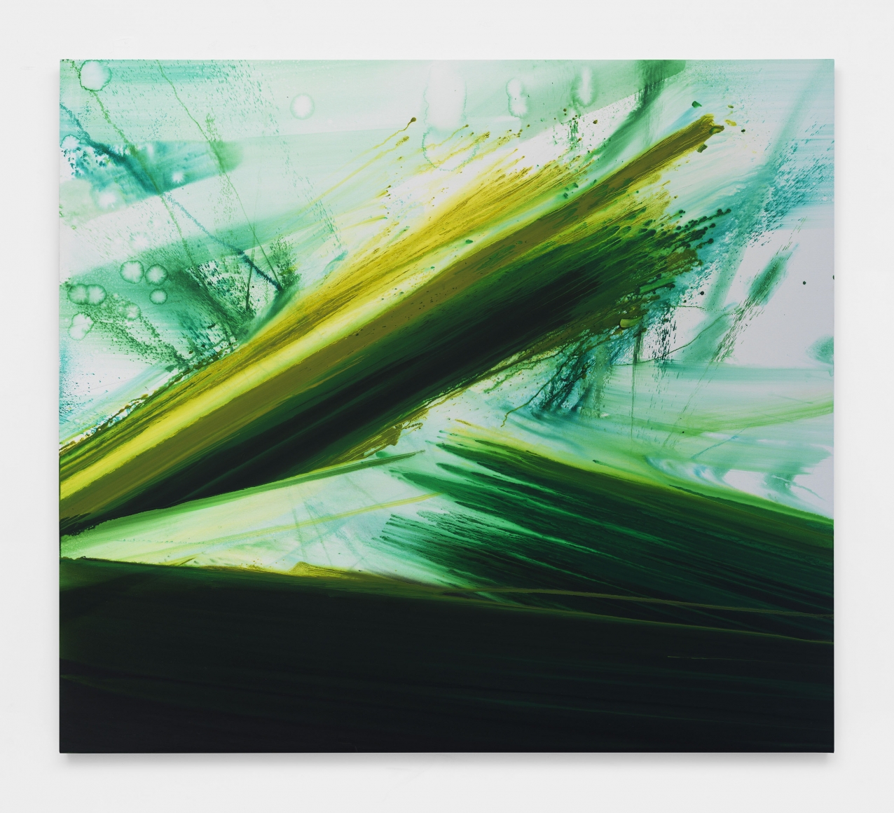 Barnaby Furnas, flood painting in green