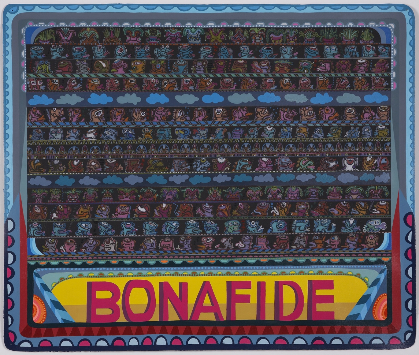 Bonafide, 2008, Acrylic and ink on paper