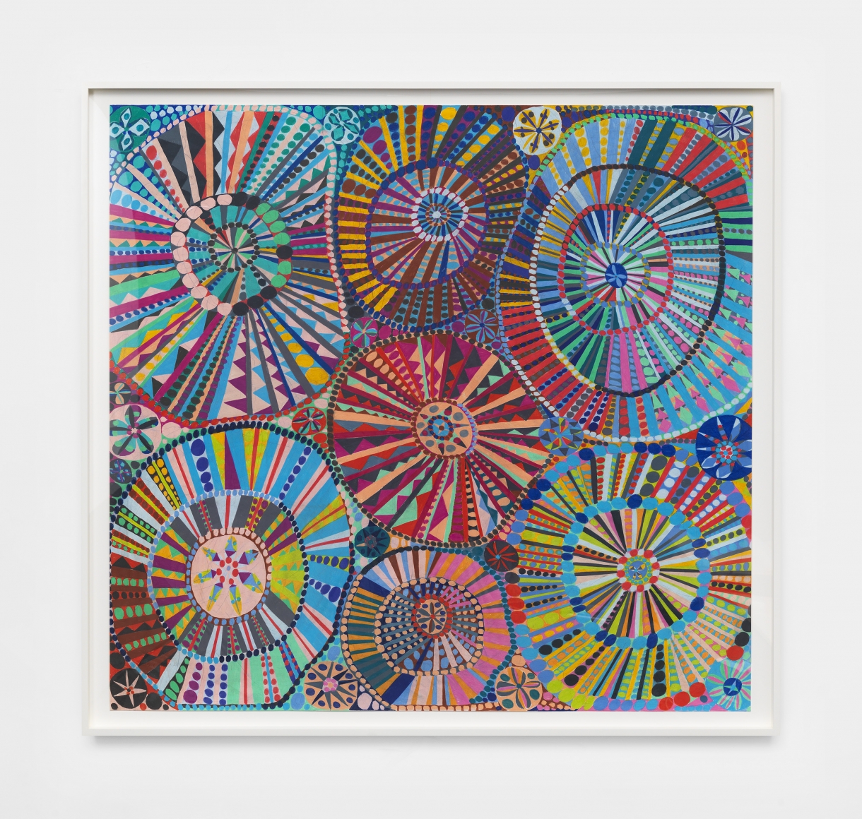 a colorful pencil on paper artwork by chicago based artist william j. o'brien