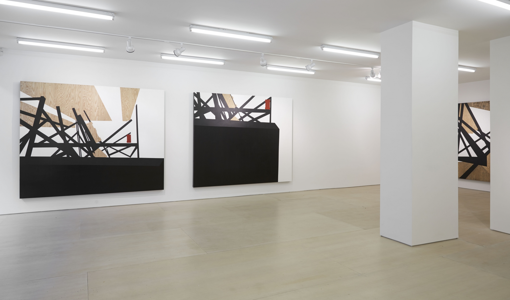 Morphings in BLACK (Installation View), BOESKY EAST, 2014