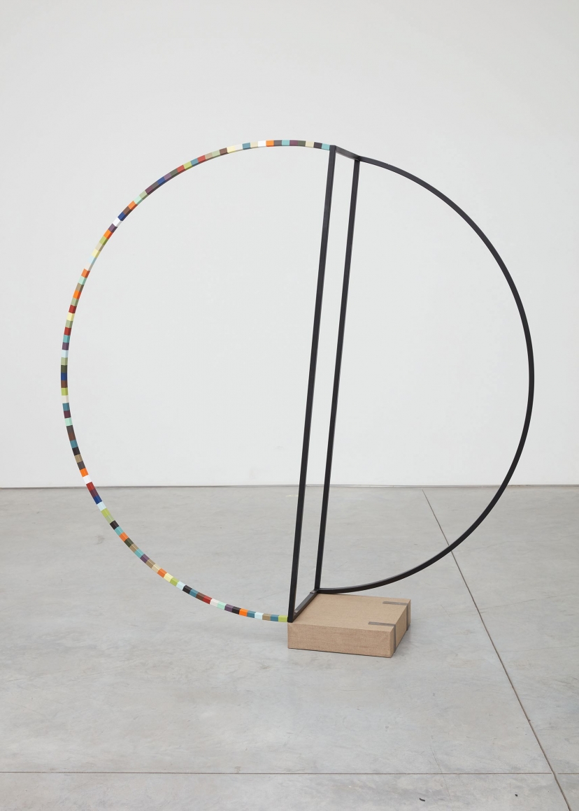 mutiny against measurement, 2016, Metal, paint, wood