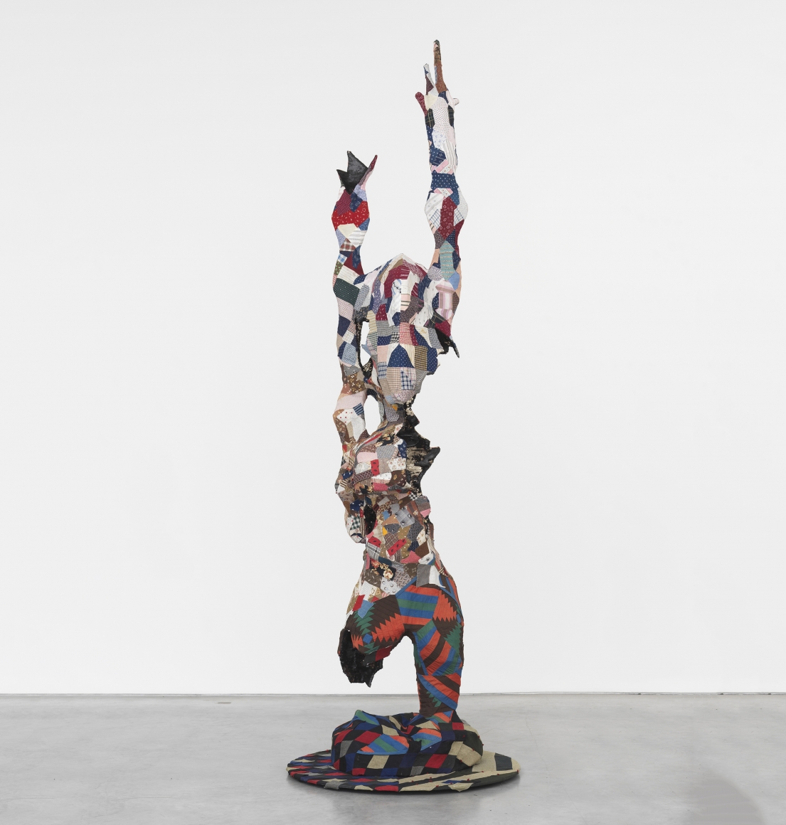 a textile covered sculpture by Sanford Biggers available for purchase