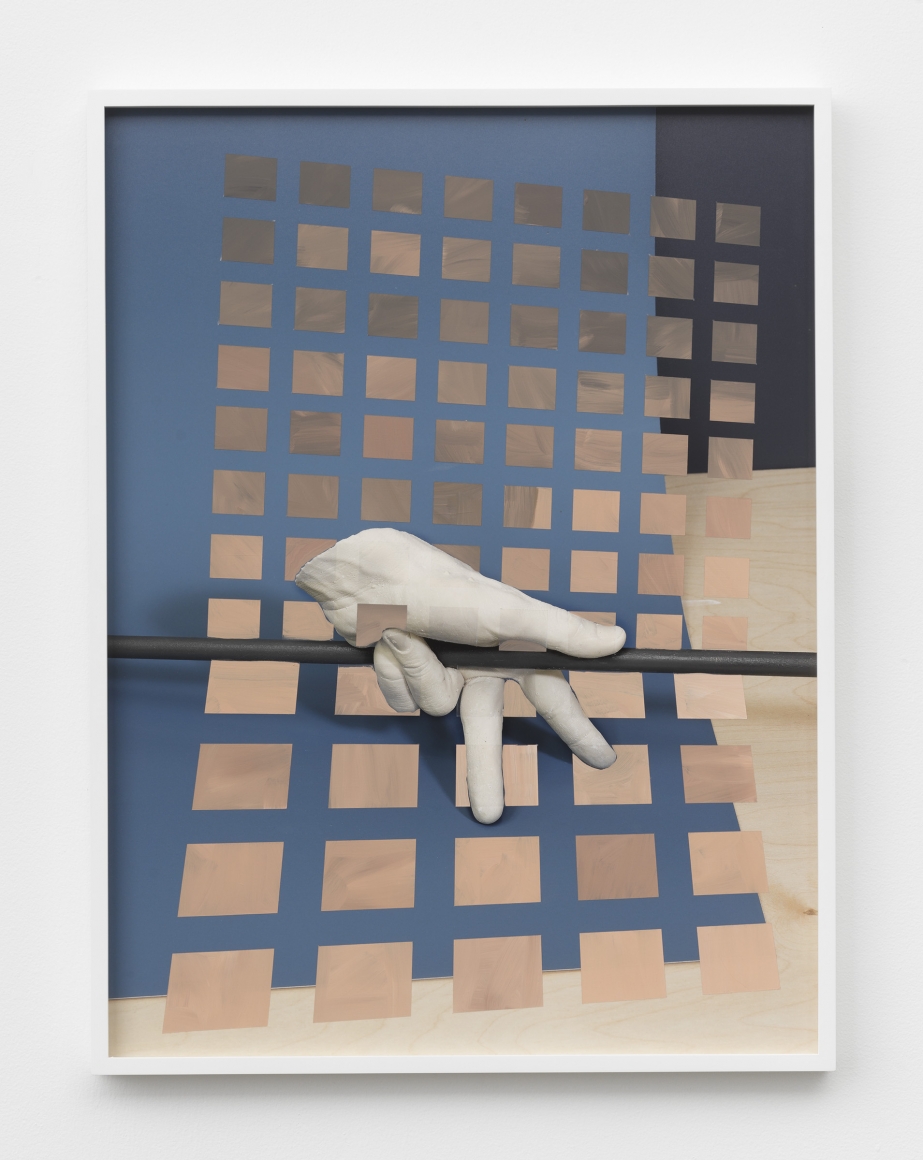 a print by John Houck in a contemporary art gallery