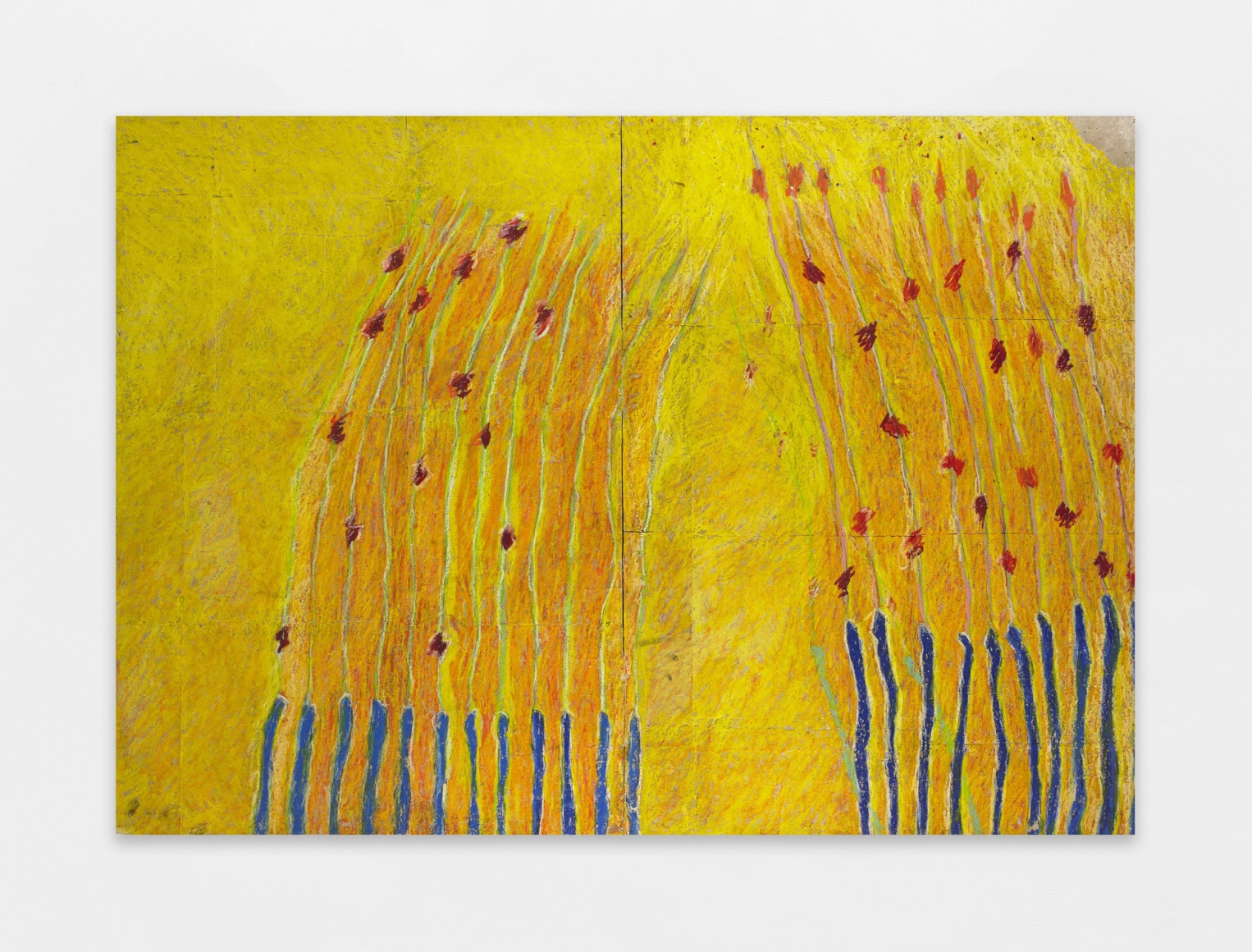 Pier Paolo Calzolari painting on display at Art Basel