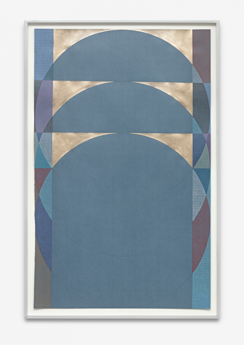Untitled, 2017 Gold leaf and colored pencil on handmade paper