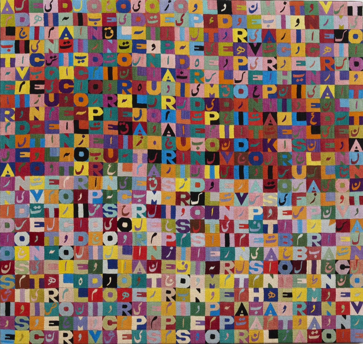 Alternandosi e dividendosi, 1988-1989, Embroidery