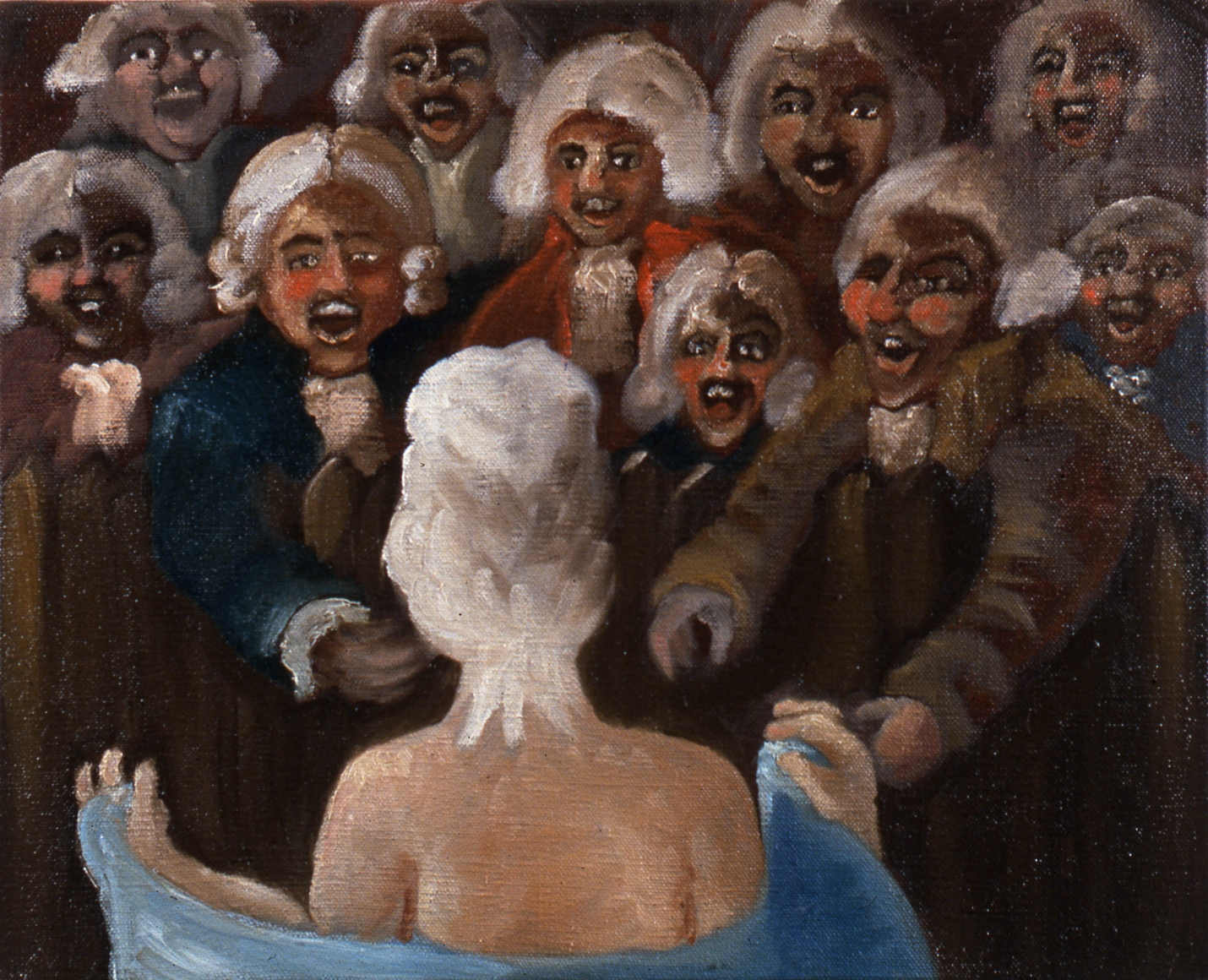Striptease, 1996, Oil on linen