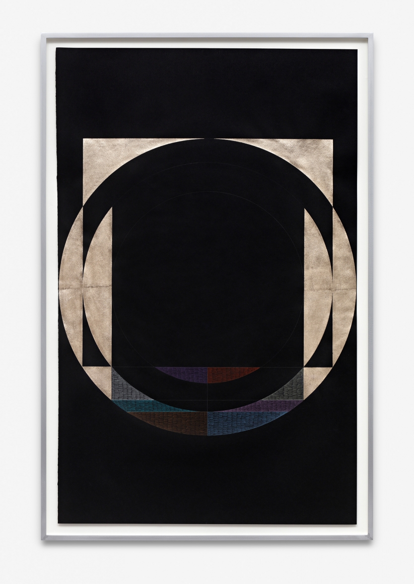Untitled, 2017 Gold leaf and colored pencil on handmade paper