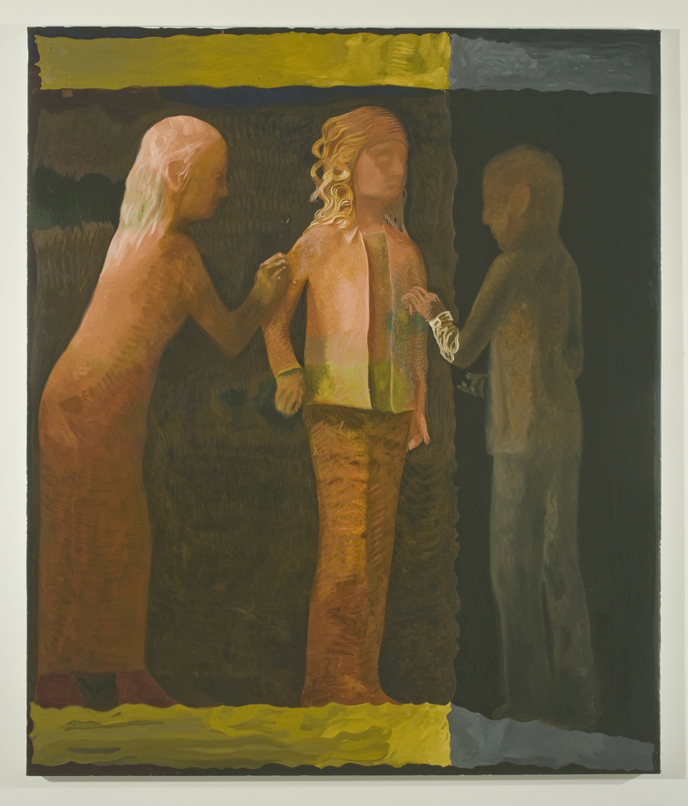 painting of a sculptural frieze by jesse chapman
