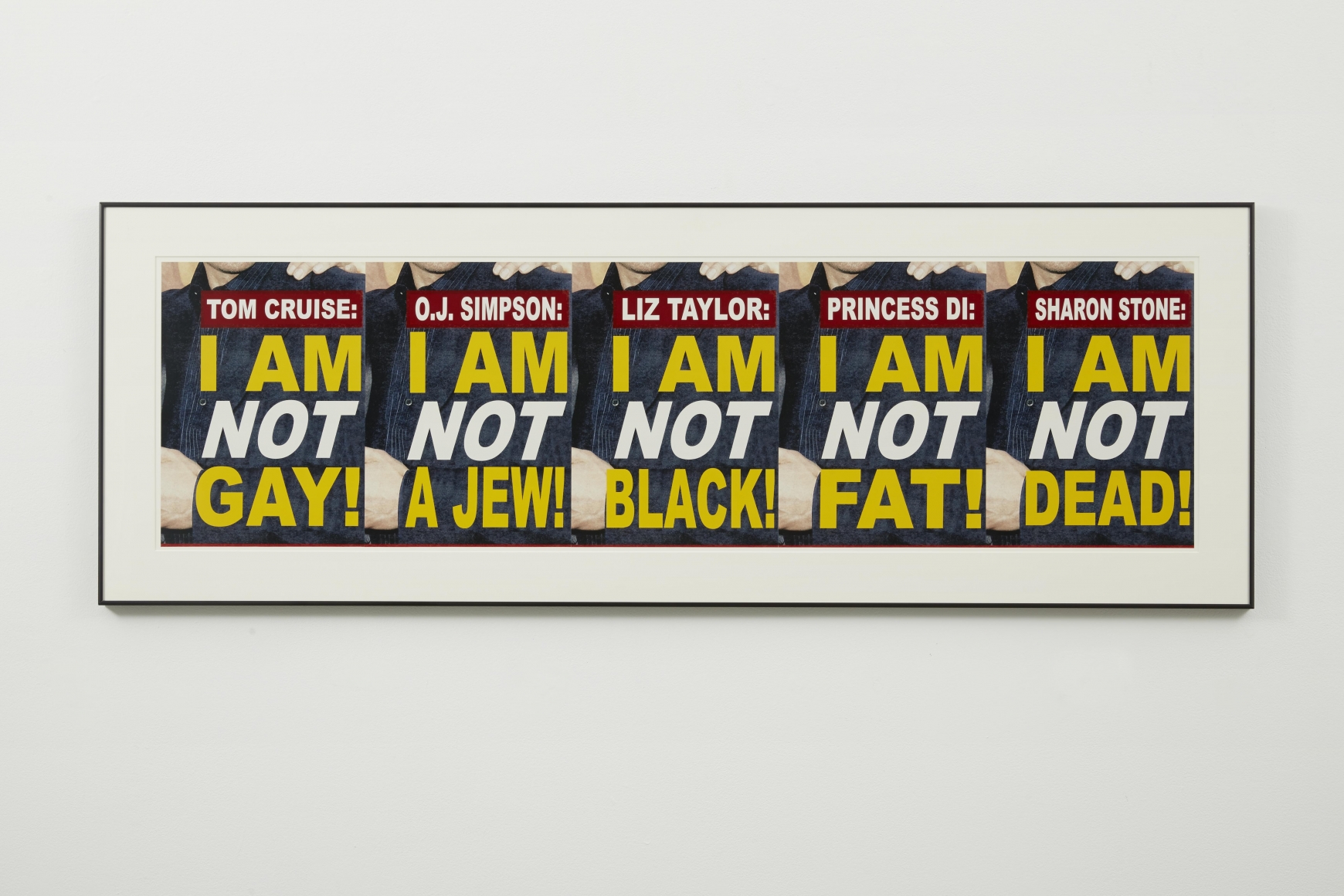 I am not print by John Waters in a contemporary art exhibition