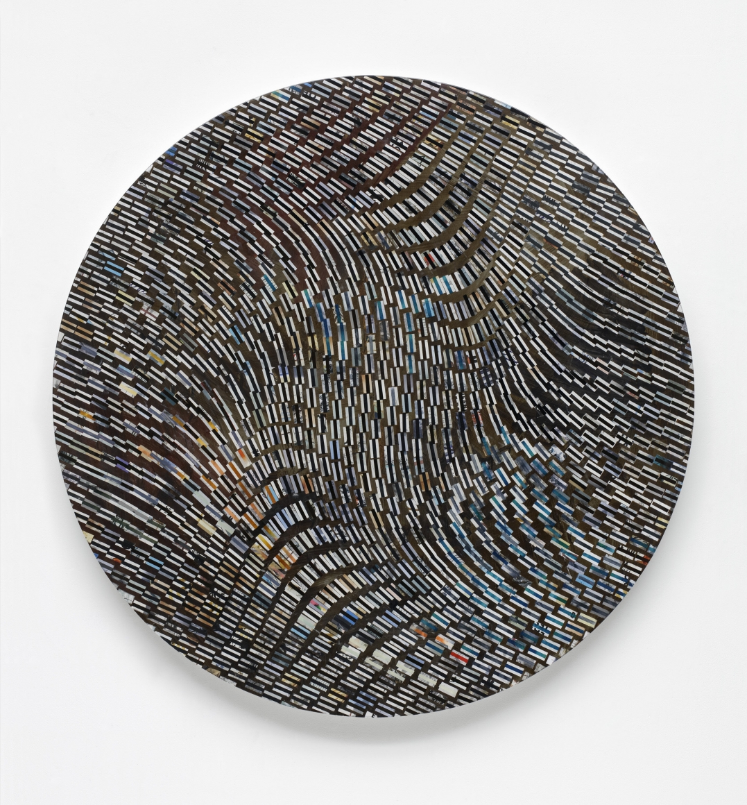 Idle Eddy, 2018, Paper and epoxy on board