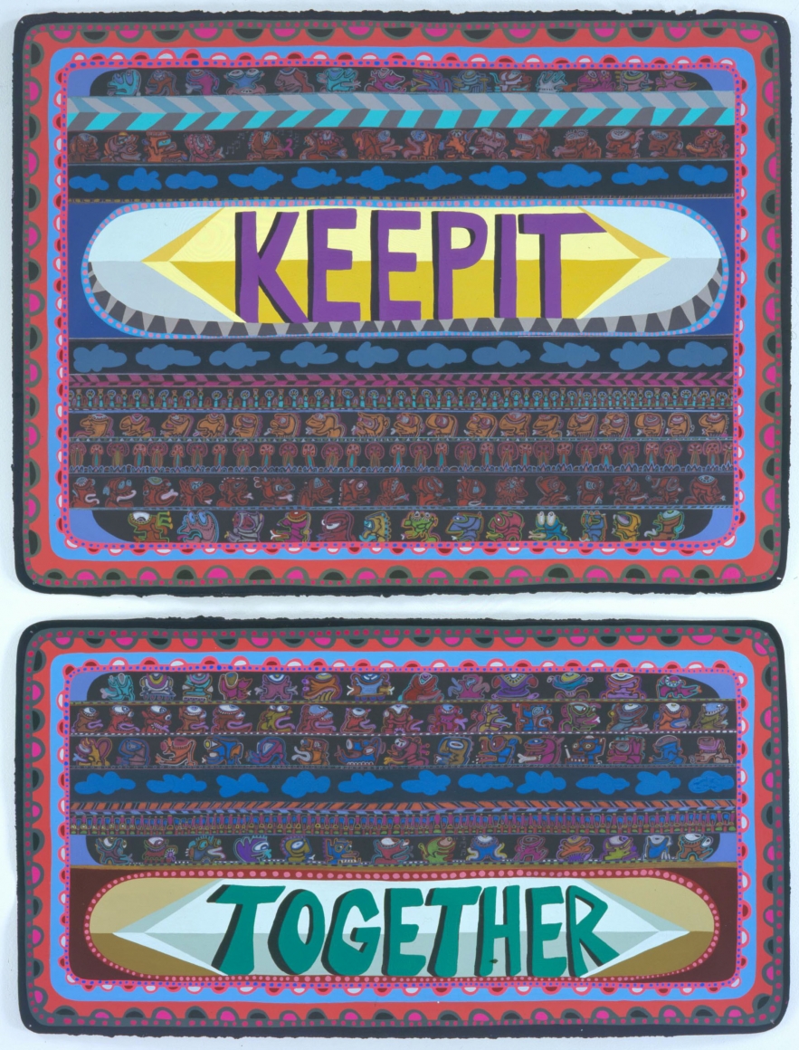 Keep It Together, 2007, Acrylic and ink on paper