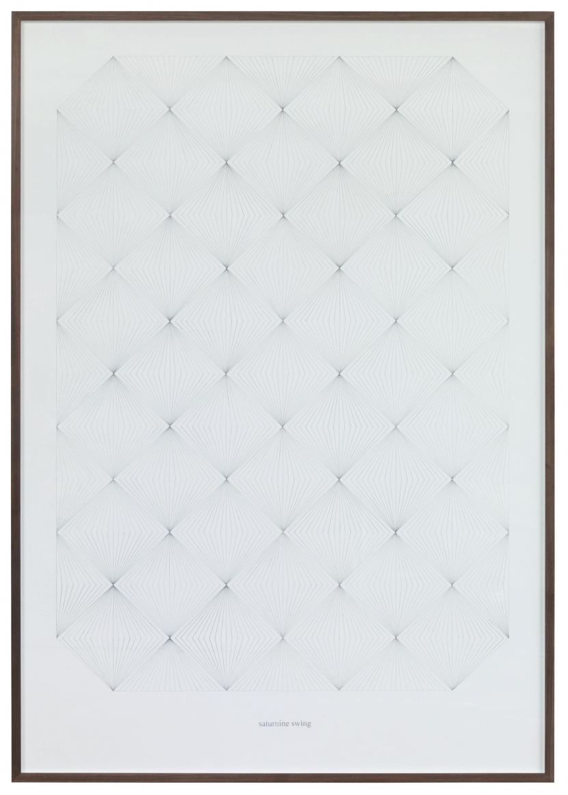 illusionary pencil drawing with diamond like shapes by matthias bitzer