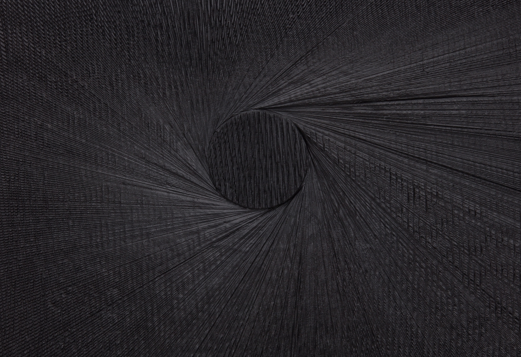 a detail of a black painting by anthony pearson
