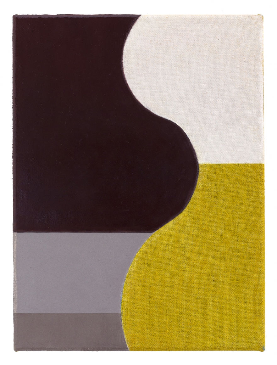 A small abstract painting by the Viennese artist Svenja Deininger