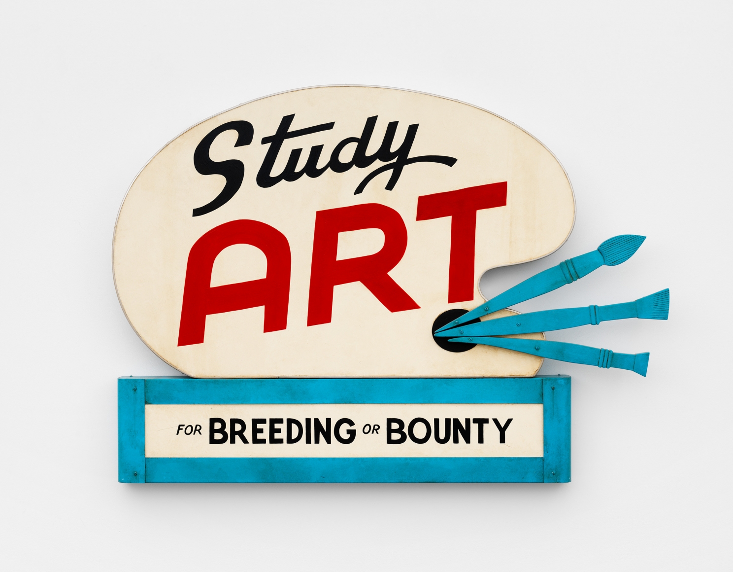 Study Art for Breeding or Bounty sign made by the artist John Waters