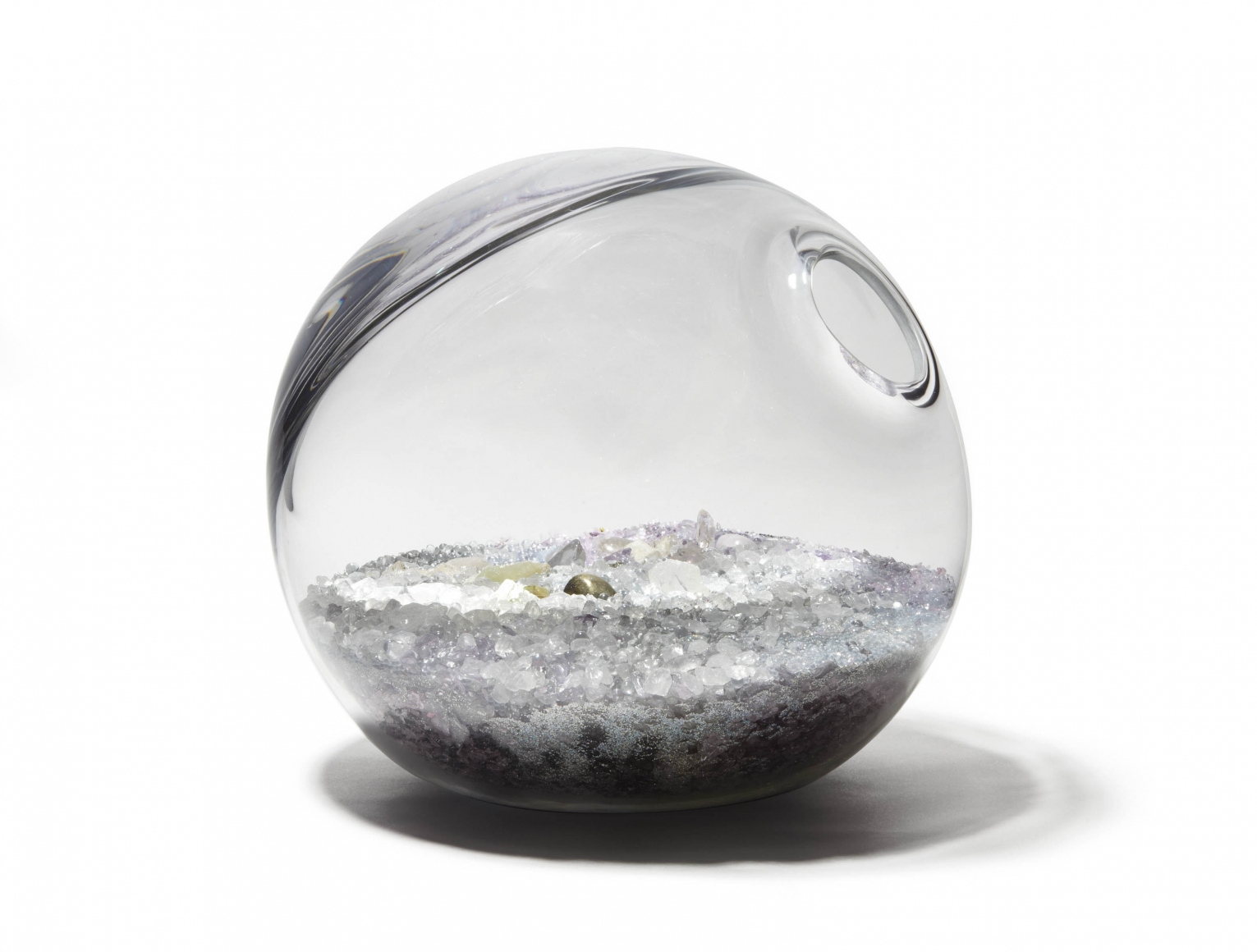 orb with crystals by paula hayes