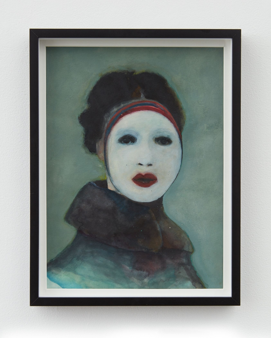 masked mistress, 2016, Watercolor on paper