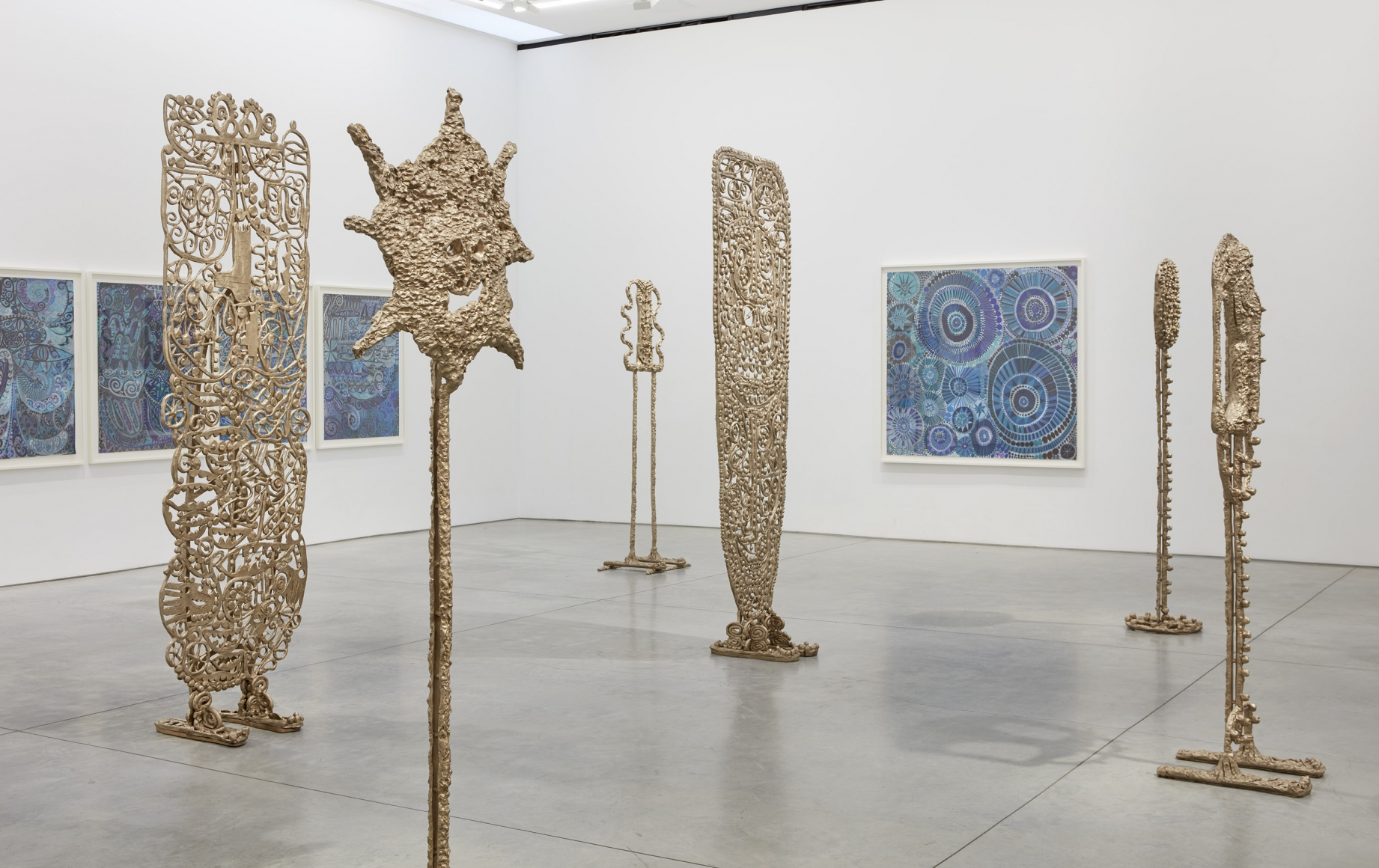 an exhibition of the bronze sculptures of william j. o'brien at a contemporary art gallery