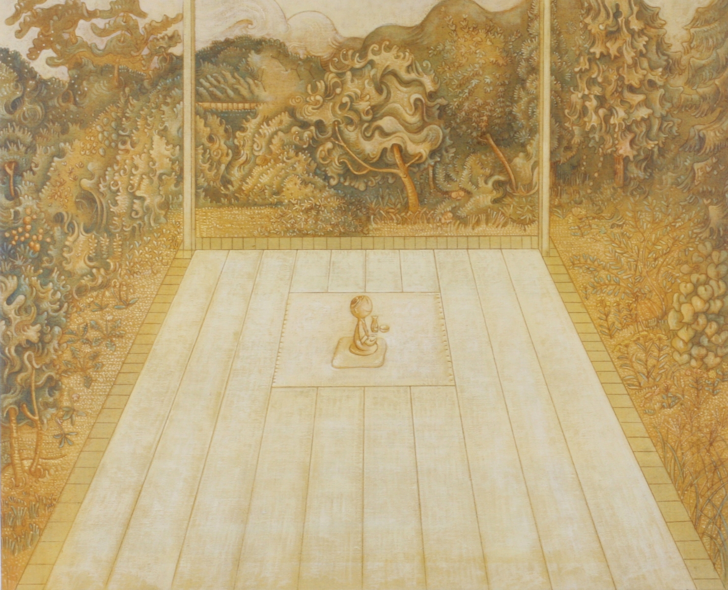 yellow balcony by sakuji yoshimoto