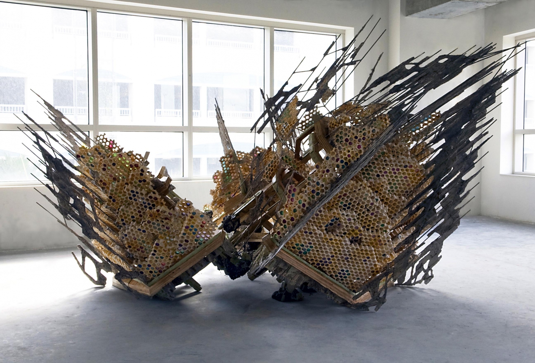a sculpture by the Syrian artist Diana Al-Hadid available for purchase