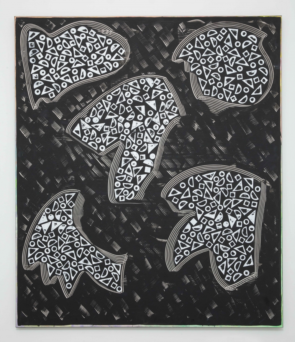 Five Guys, 2014-15, Acrylic and oil on canvas