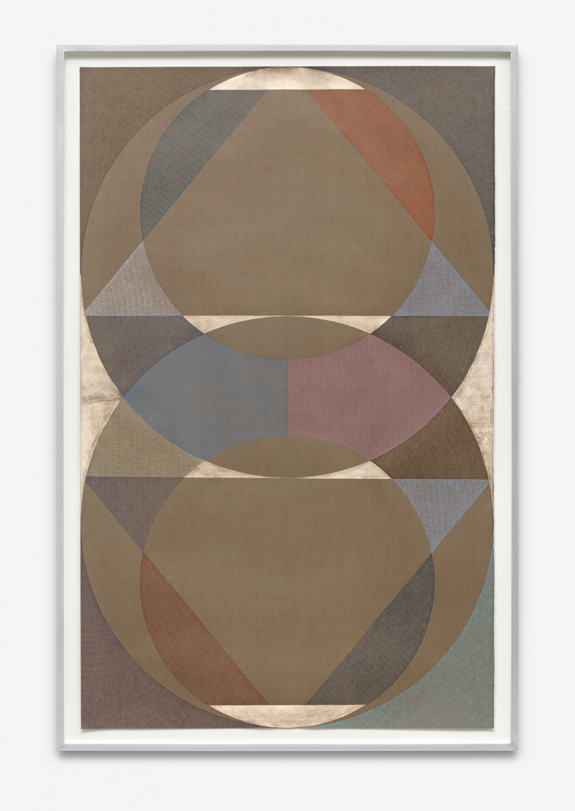 Untitled, 2017 Gold leaf and colored pencil on handmade paper
