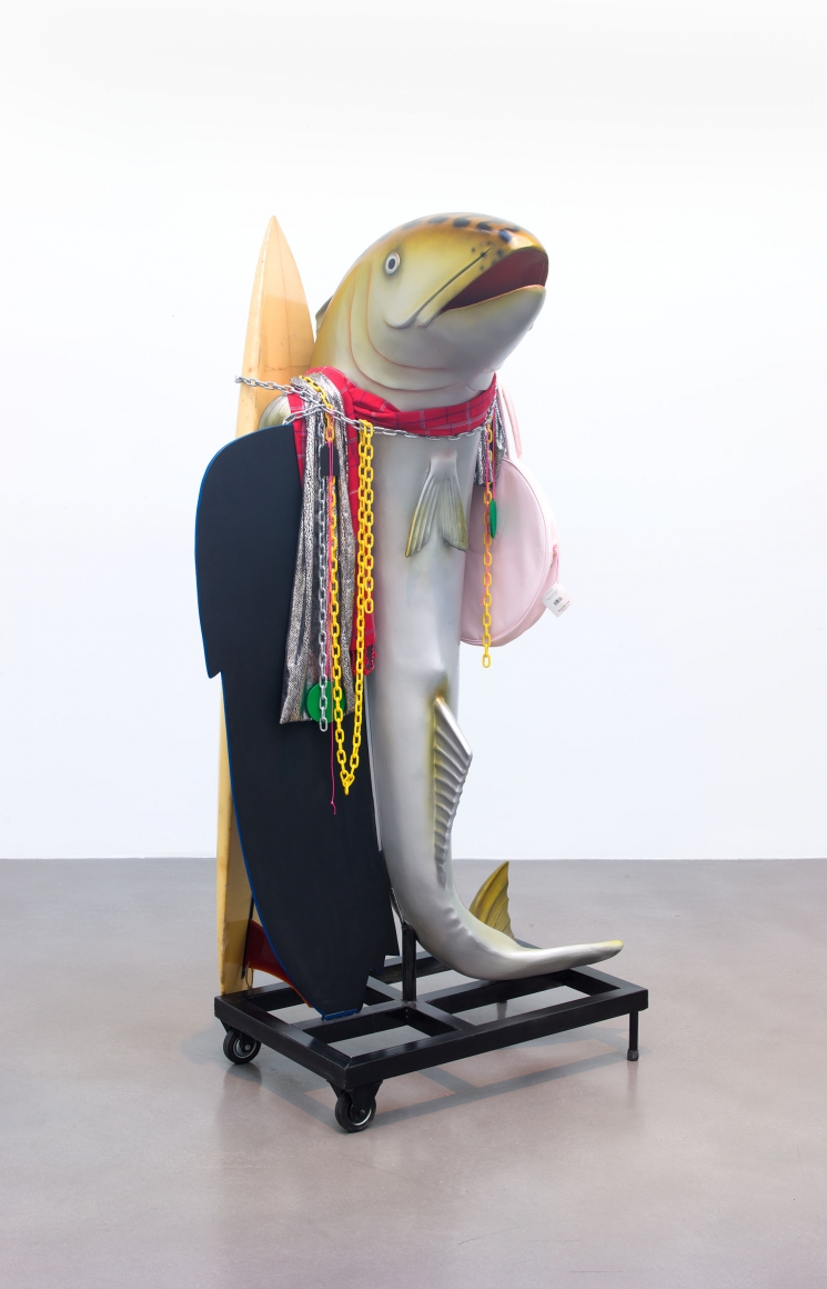 Cosima von Bonin, What If It Barks 4 (Gerry Lopez Surfboard Version), 2018