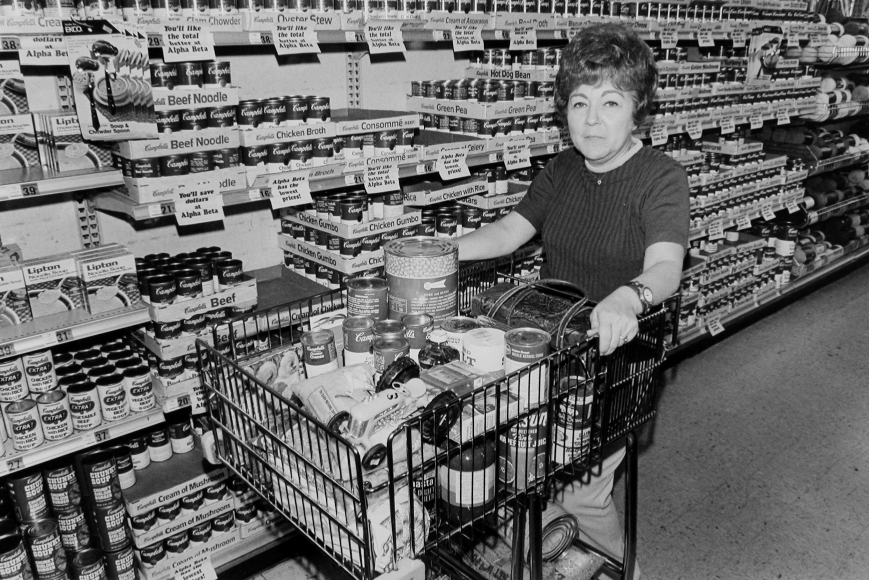 John Divola Untitled (woman, market basket soup), 1971–73