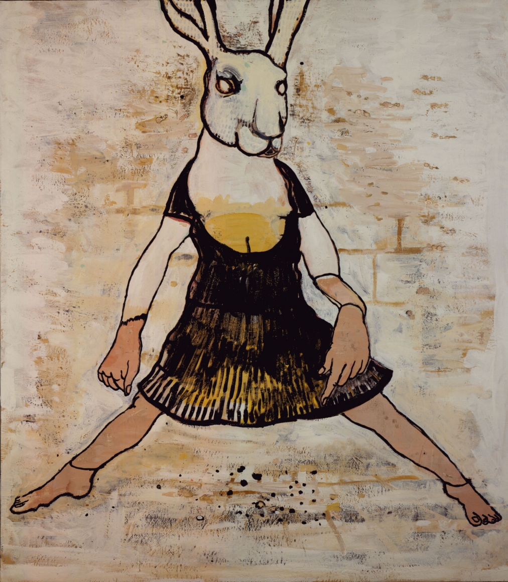 bunny in a dress by hannah van bart
