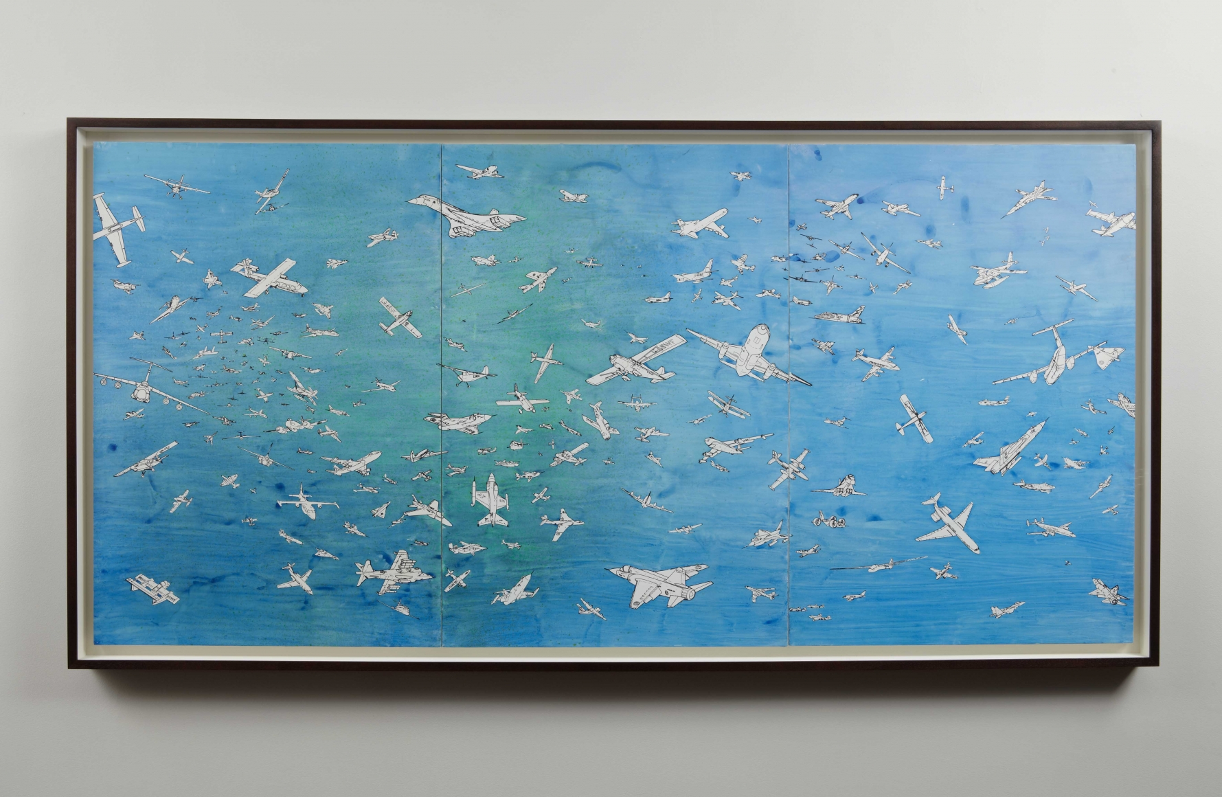 Aerei, 1989, Inks on mounted photographic paper
