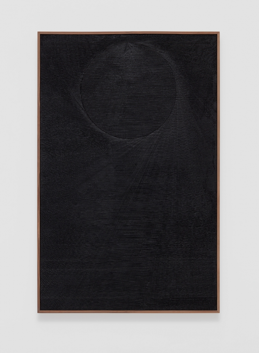 Abstract cement poured wall sculpture by Anthony Pearson