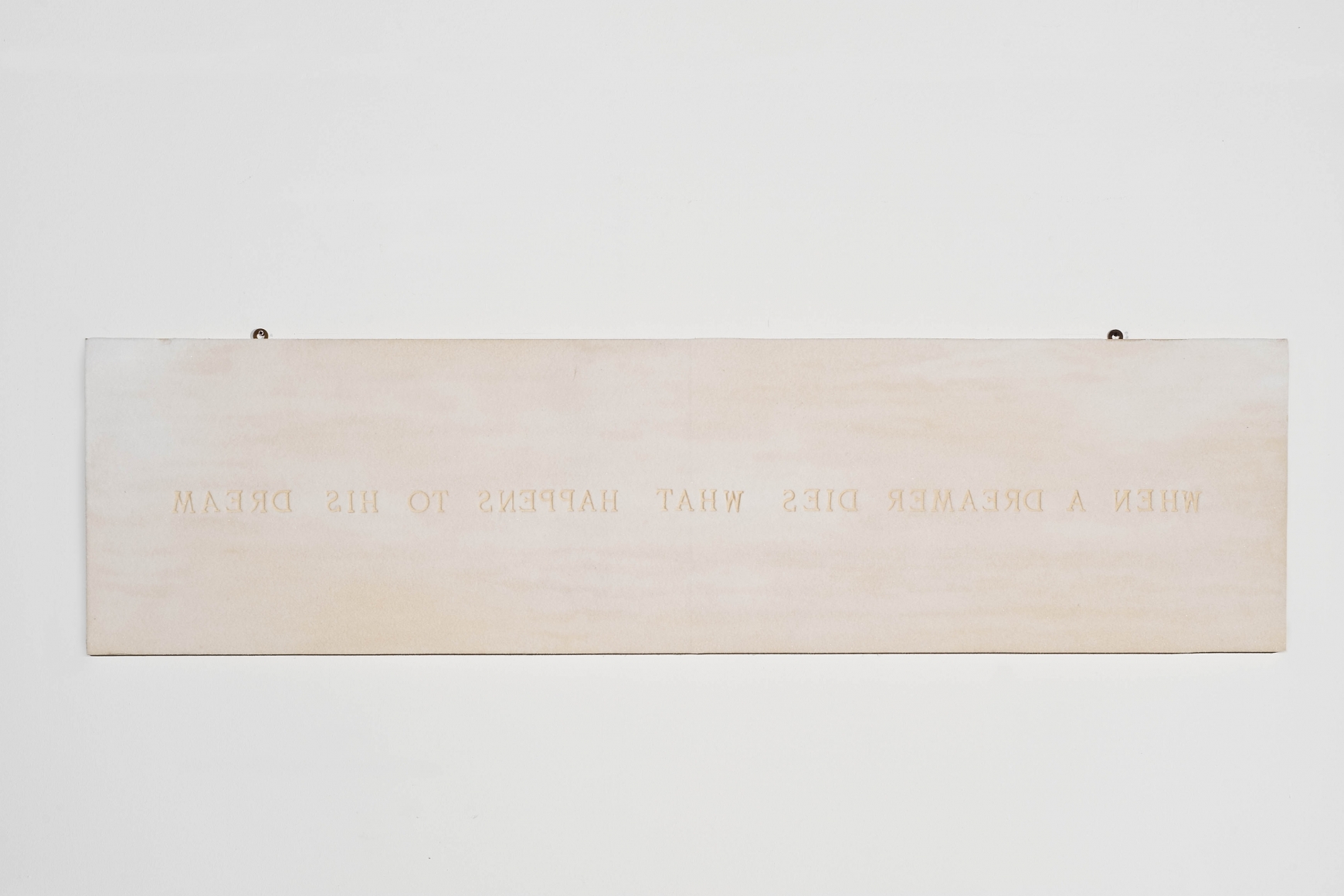Pier Paolo Calzolari, When a dreamer dies what happens to his dream, 1982