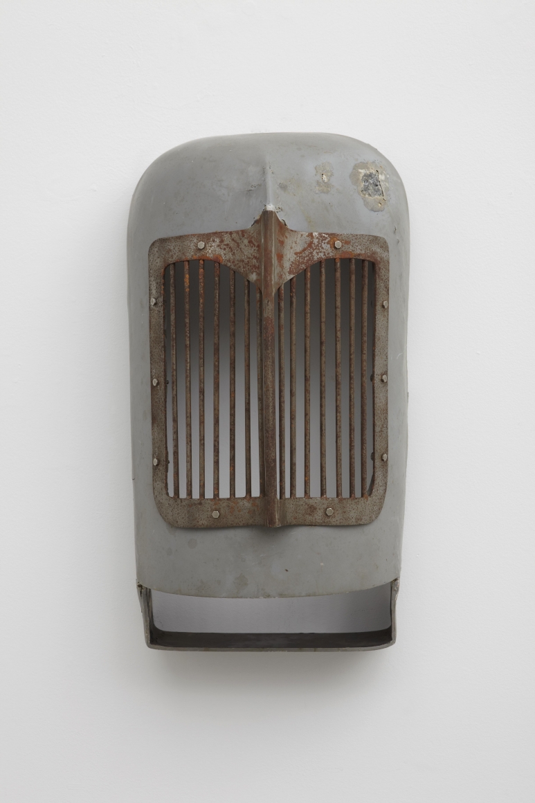 a fiberglass sculpture by salvatore scarpitta in an exhibition in nyc