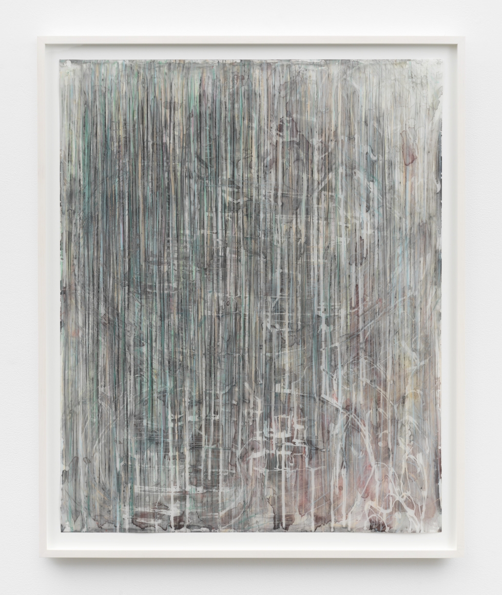 Untitled, 2016, Conté, charcoal, pastel, acrylic on mylar