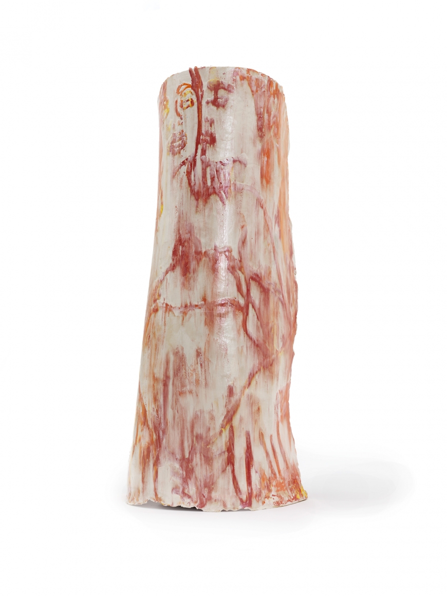 Lovers in Red, 2015, Glazed ceramic with porcelain inlay