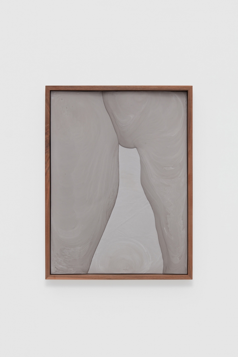 a purplish-grey plaster artwork by contemporary artist anthony pearson