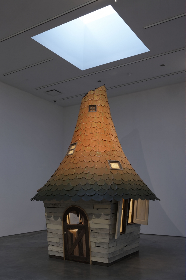 house with orange roof by yoshimoto nara